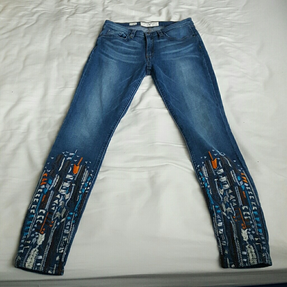 Miss Me Vintage Embroidered Denim